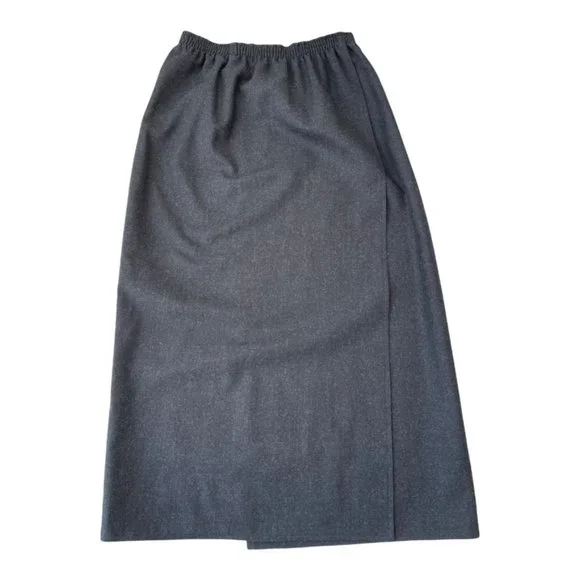 Vintage 90' Harve Benard by Benard Holtzman Gray Wool Skirt Women's size… - Picture 3 of 7